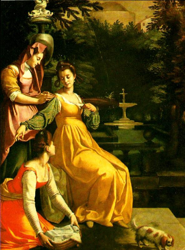Jacopo da Empoli susanna i badet China oil painting art